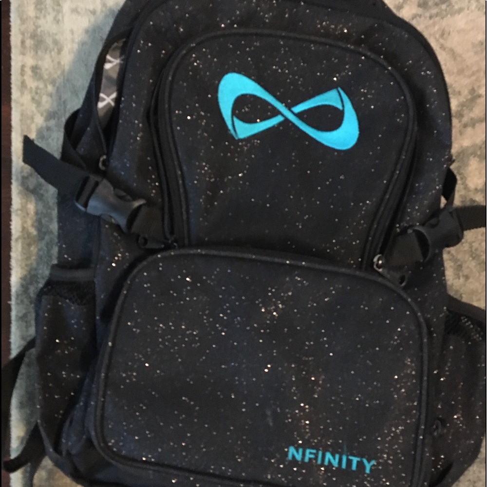 Teal and black nfinity backpack
